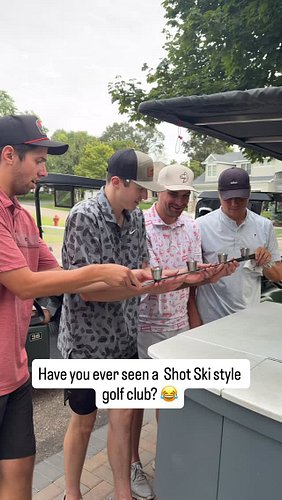 Only at @deerrungc do you see this kind of golf innovation 😂😂😂