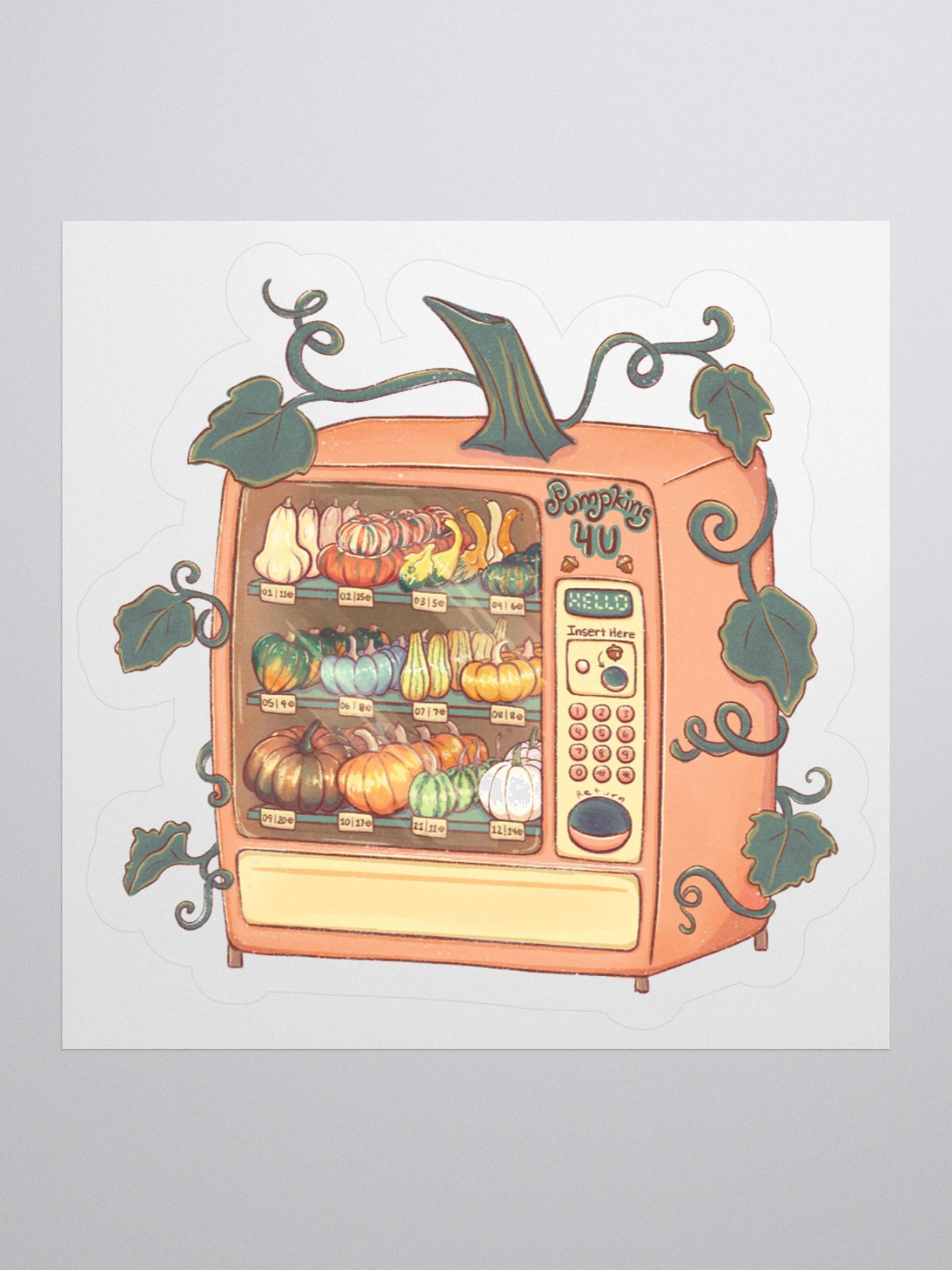 Pumpkin Vending Machine - Sticker product image (3)