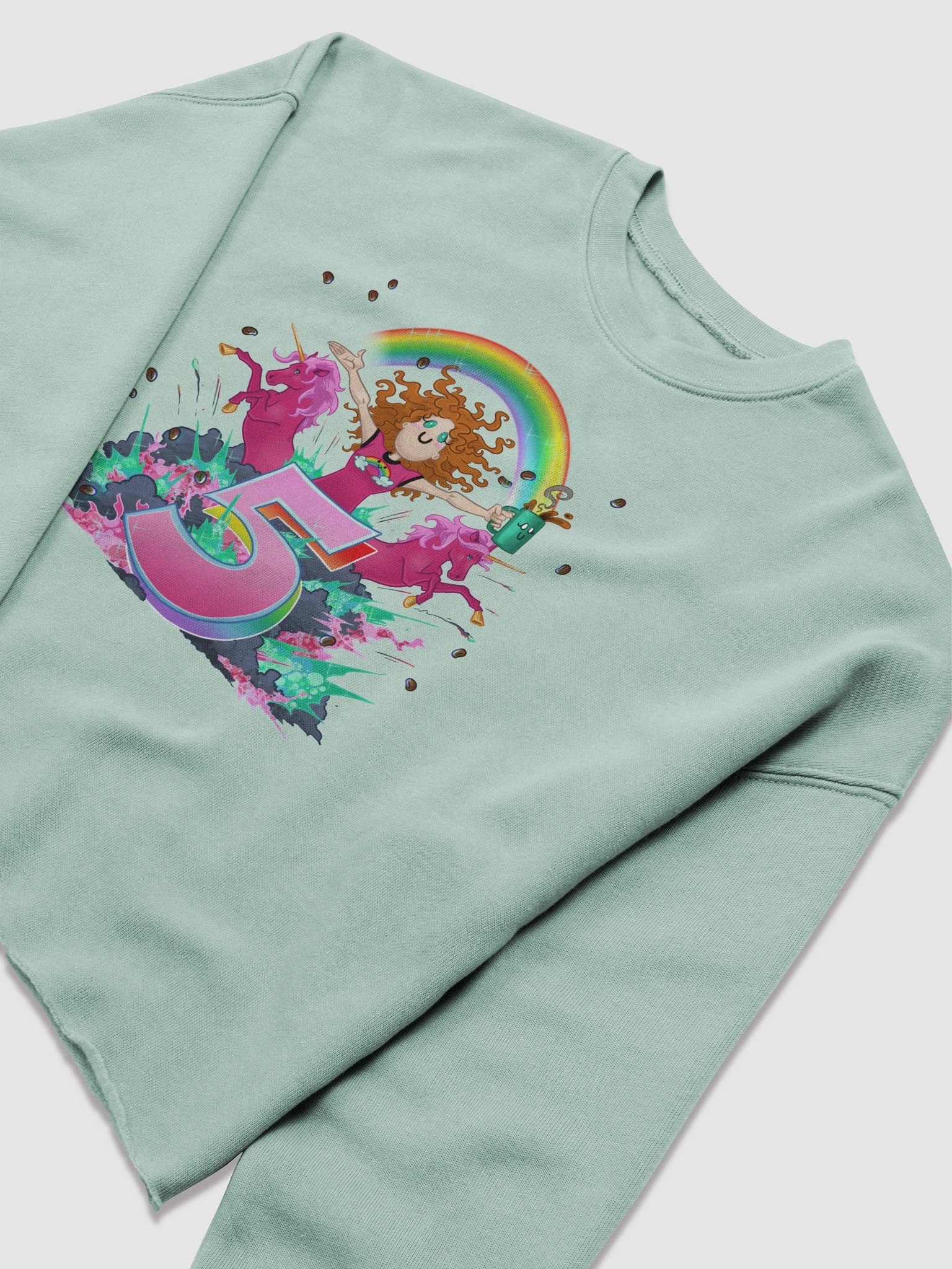 LadyAm5Years Crop Sweatshirt product image (29)