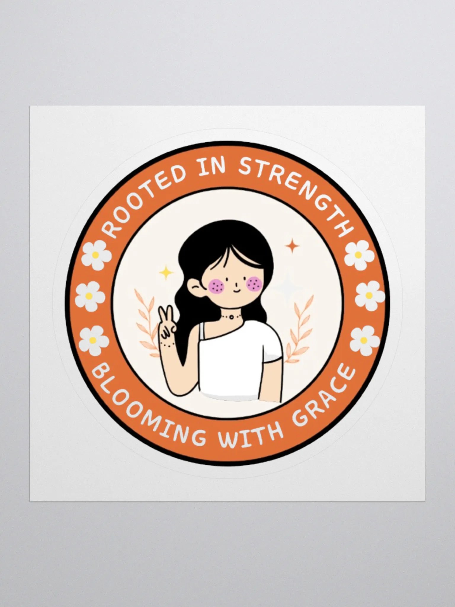 Rooted in Strength Kiss Cut Stickers product image (1)