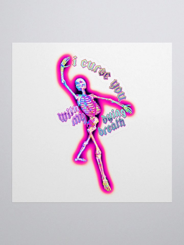 I Curse You Kiss Cut Stickers product image (1)