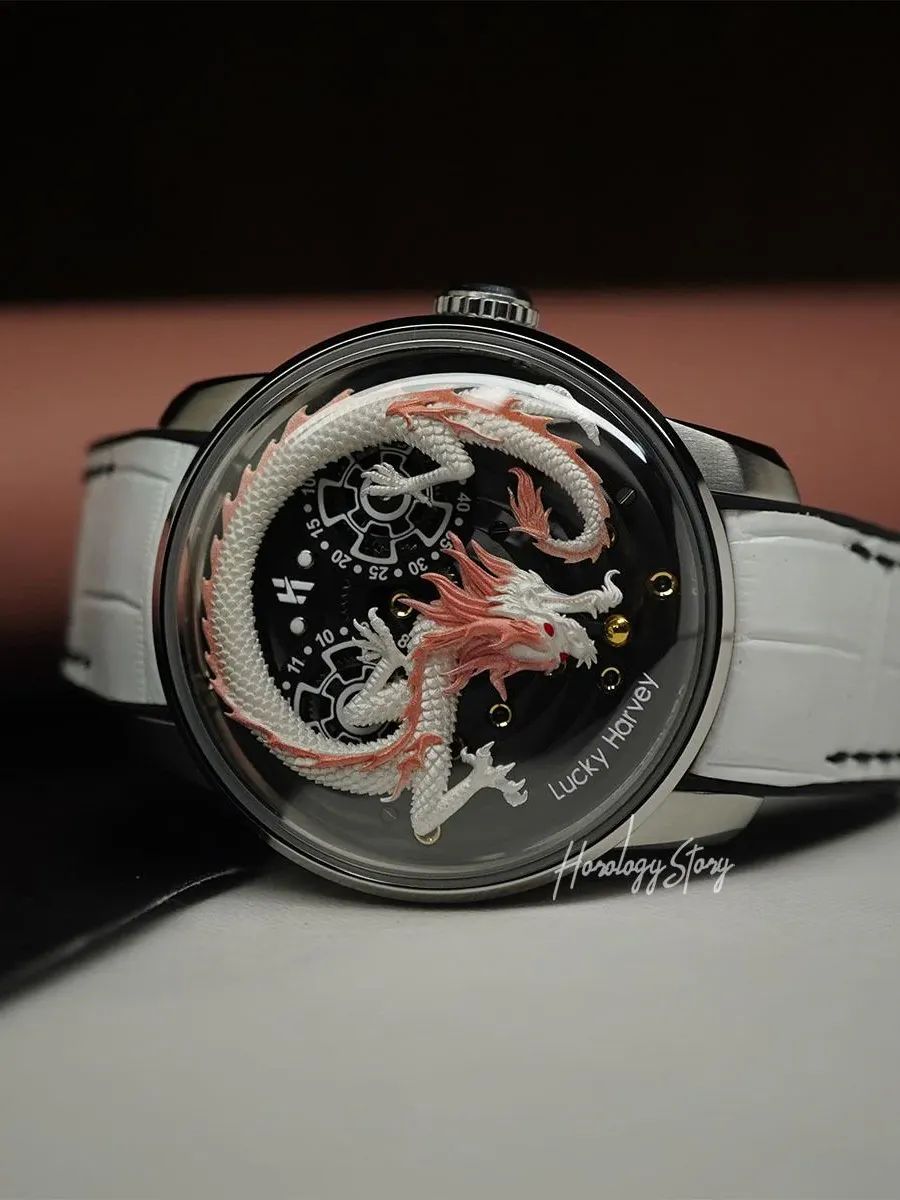 Lucky Harvey White Dragon Gold Ball product image (3)