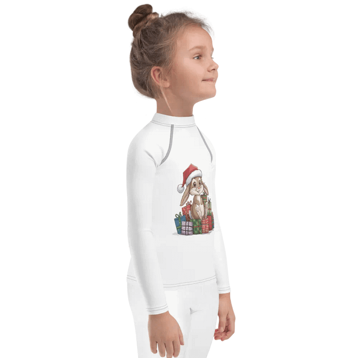 Santa Bunny Kids Rash Guard product image (2)