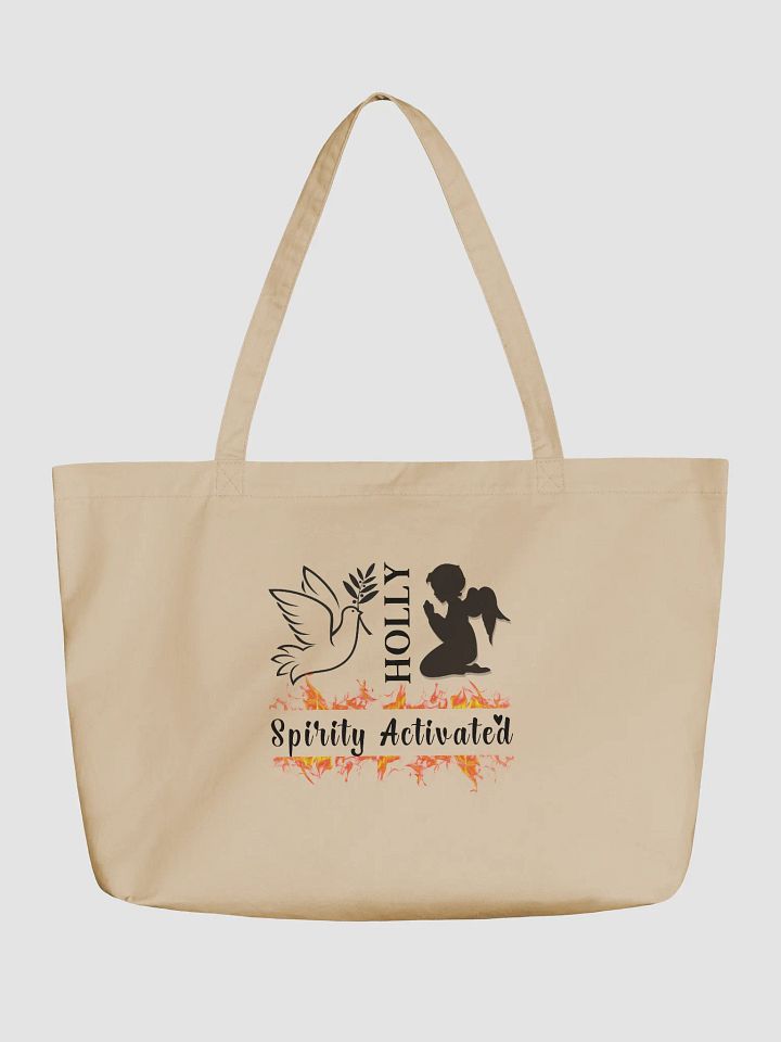Holly Spirit Activated Christian Faith Organic Tote Bag product image (2)