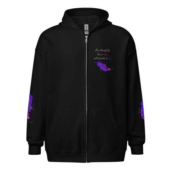 Feather of Inspiration Zip Hoodie product image (1)