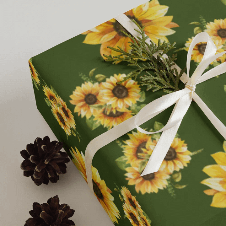 Sunflower Symphony Wrapping Paper Set product image (1)