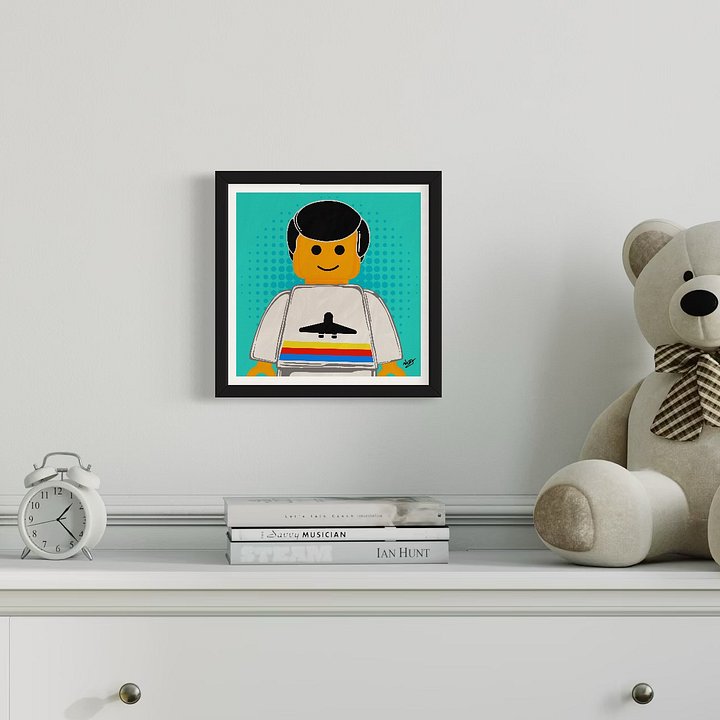 LEGO PEOPLE - Mr Airport (Framed Matte Print) product image (3)