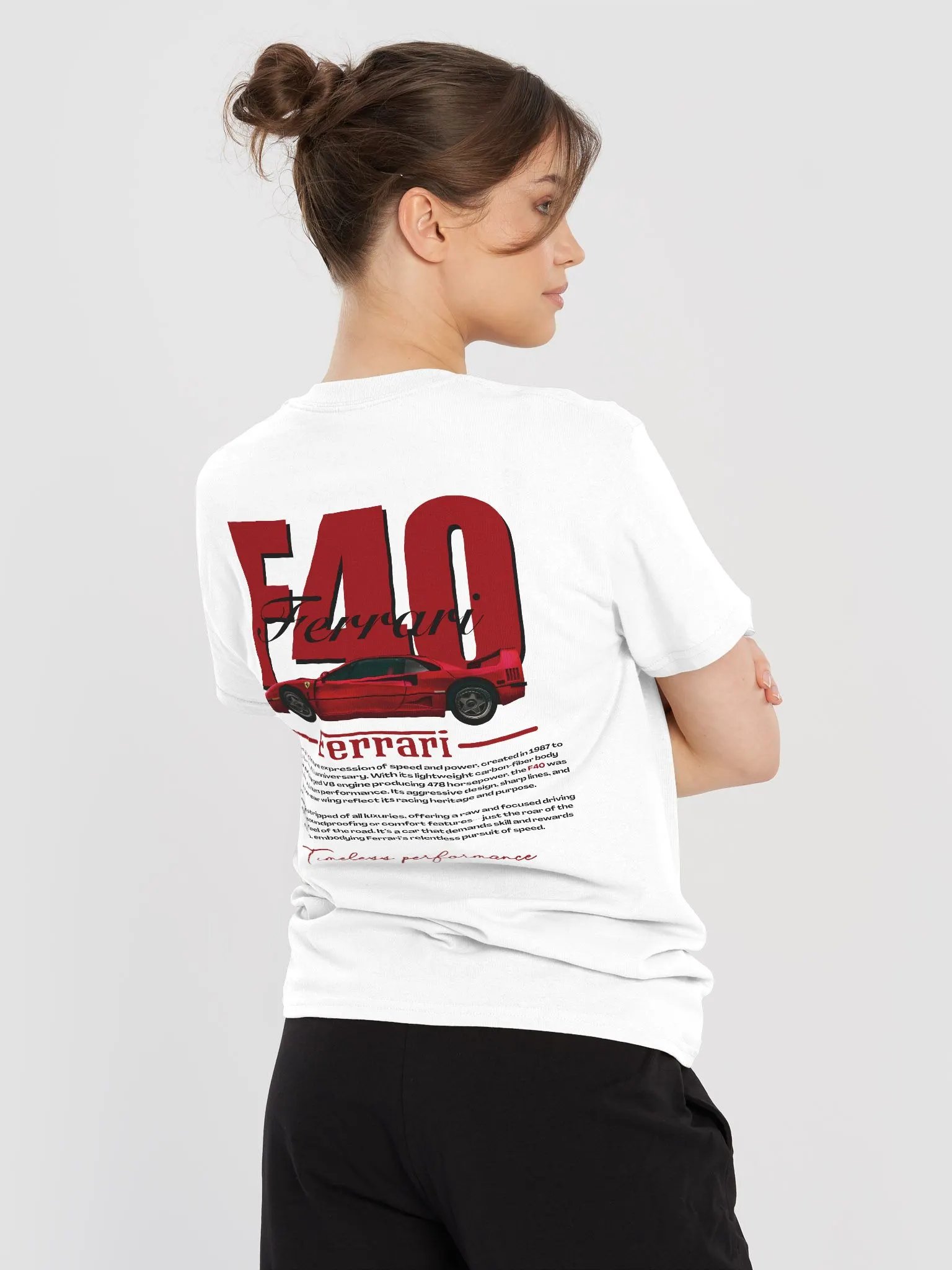 Ferrari F40 Unisex T shirt product image (3)