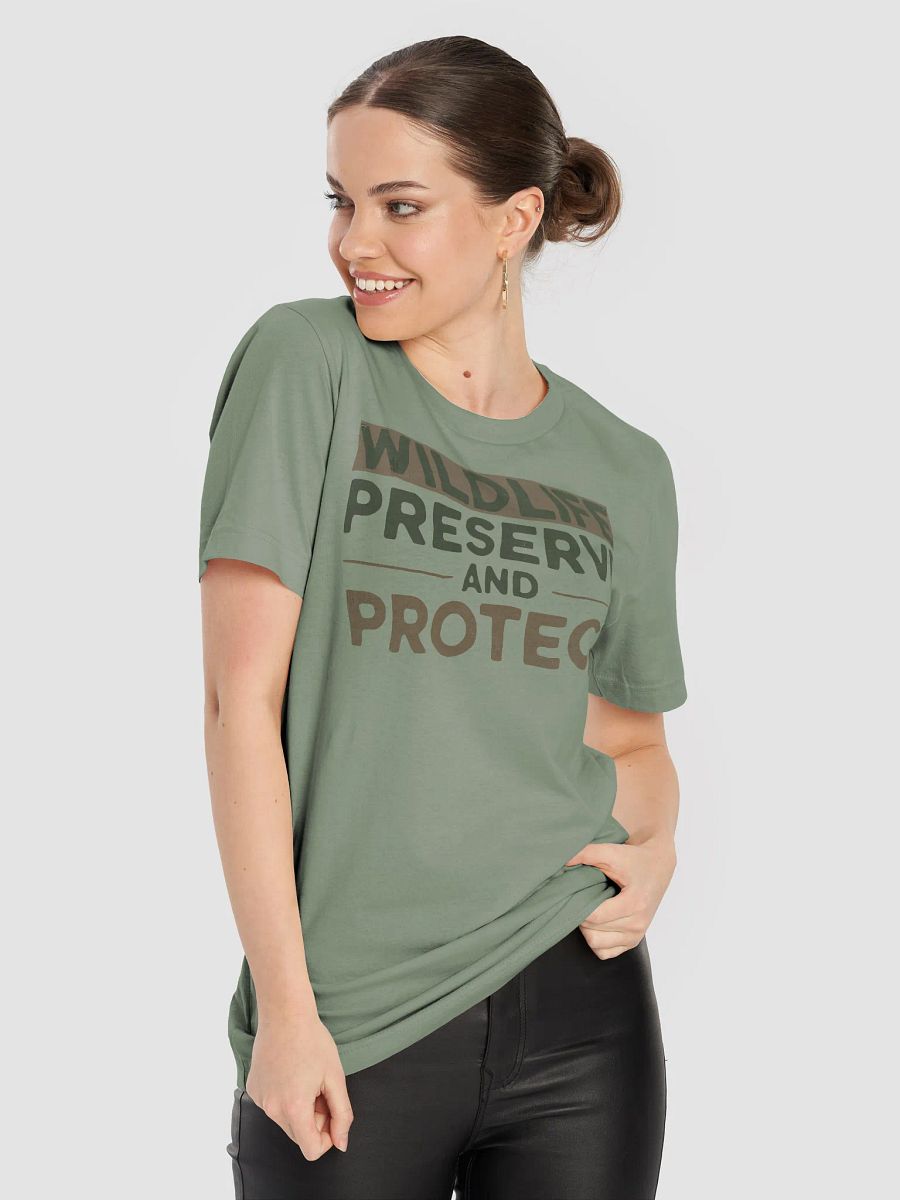 Preserve & Protect Wildlife T-Shirt, Nature Lover Gift, Wildlife Conservation T-shirt product image (5)