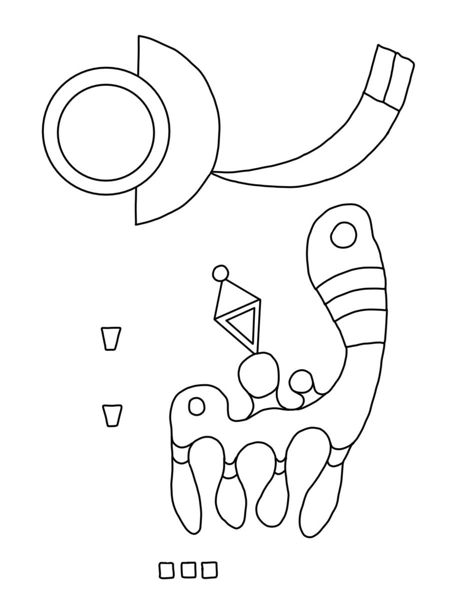 PDF, PNG - Coloring The Masters Kandinsky, Klee & Seiwert Coloring Book product image (6)