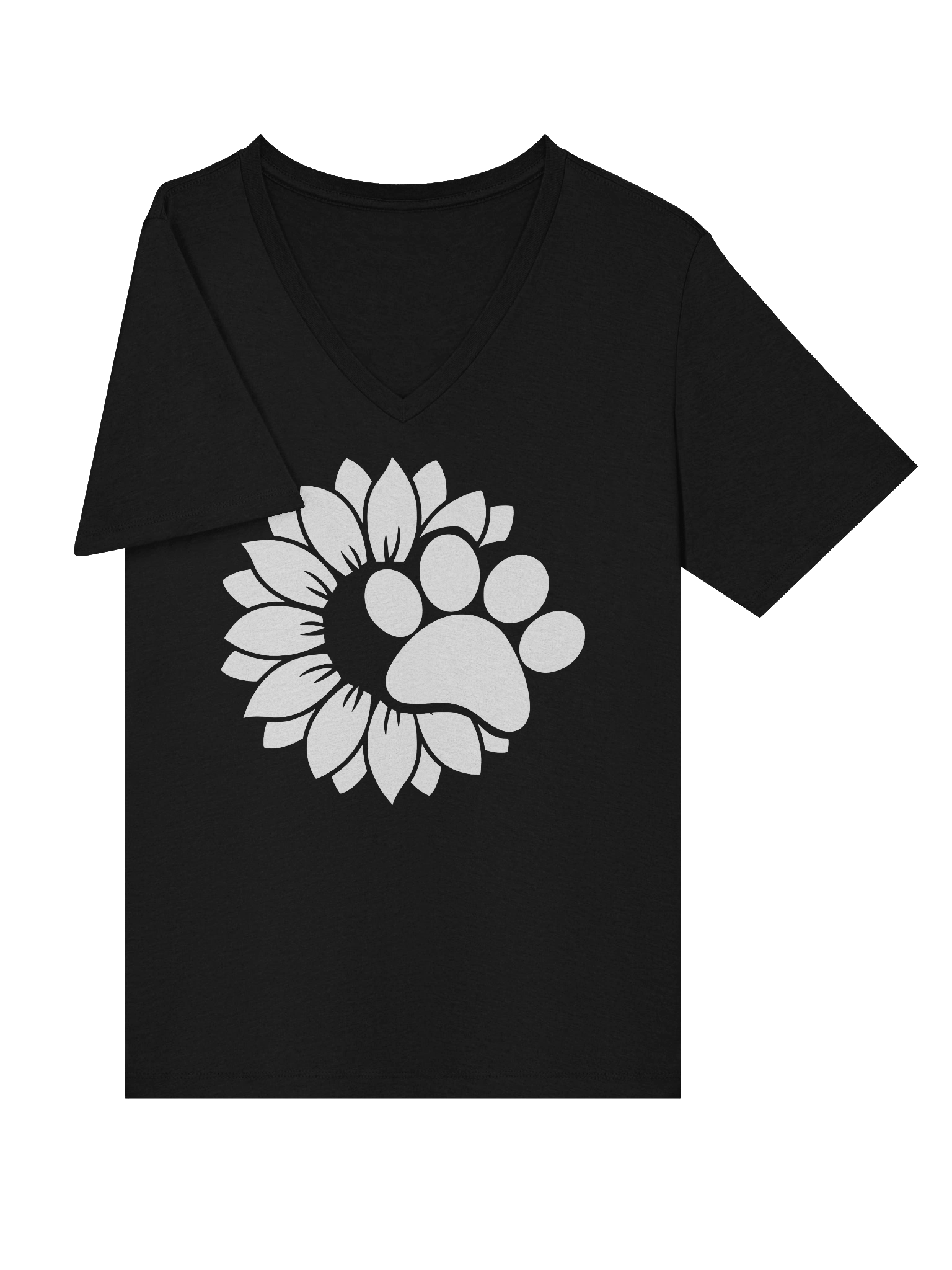 Sunflower Paw V-Neck T-Shirt product image (31)