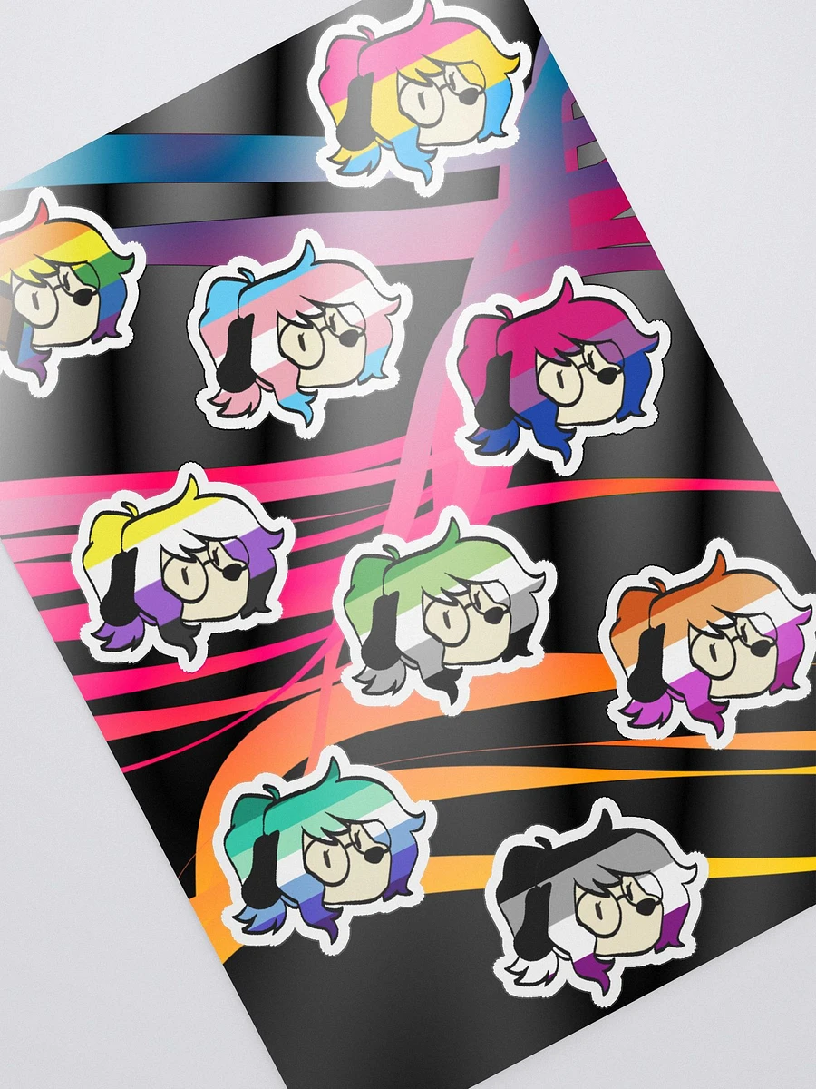 Iconic Lumi LGBTQ+ Kiss Cut Sticker Sheet product image (2)