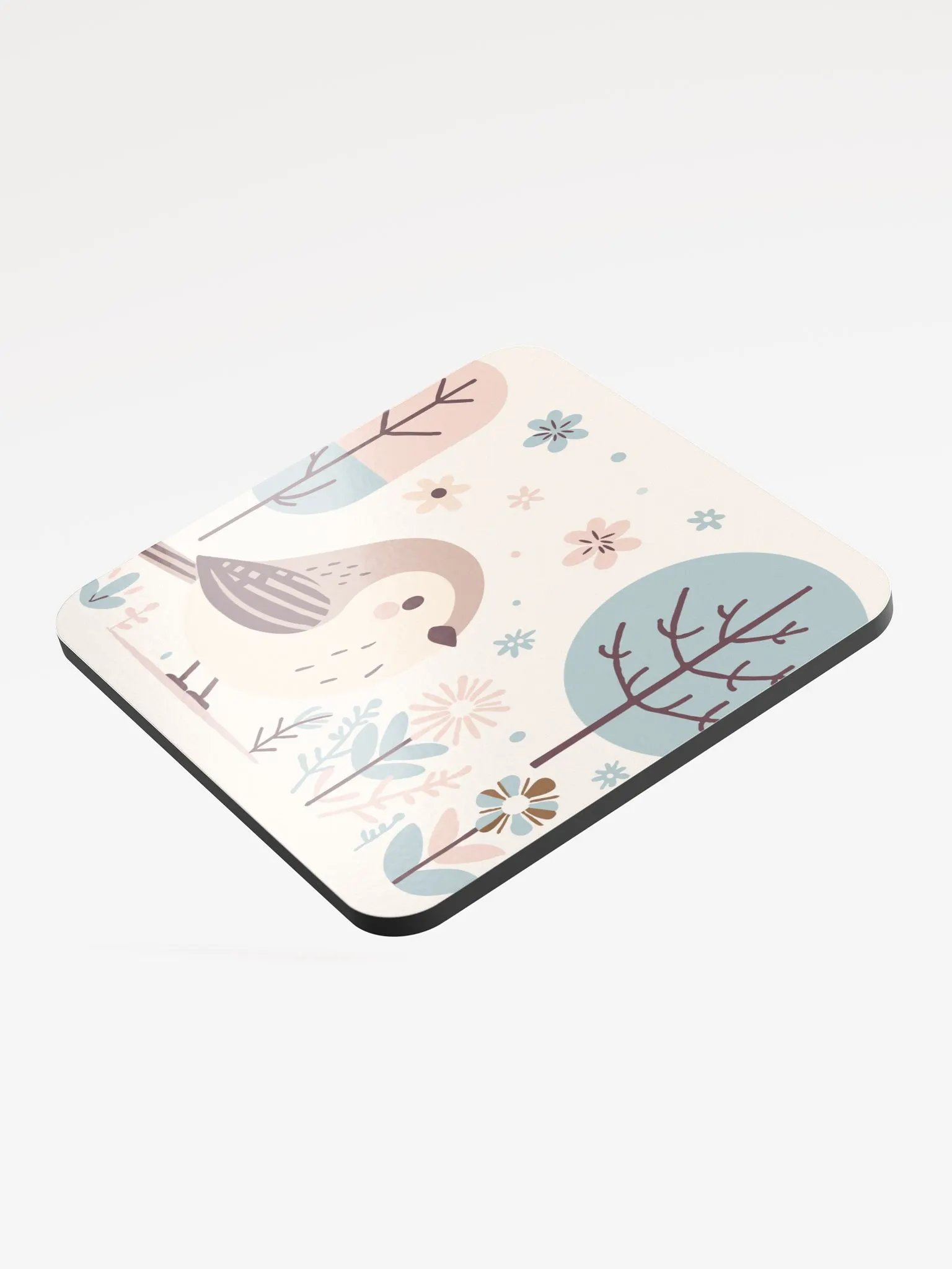 Whimsical Bird Cork Coaster product image (3)