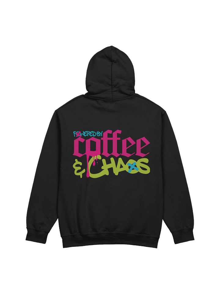 Powered by Coffee & Chaos Streetwear Hoodie product image (2)