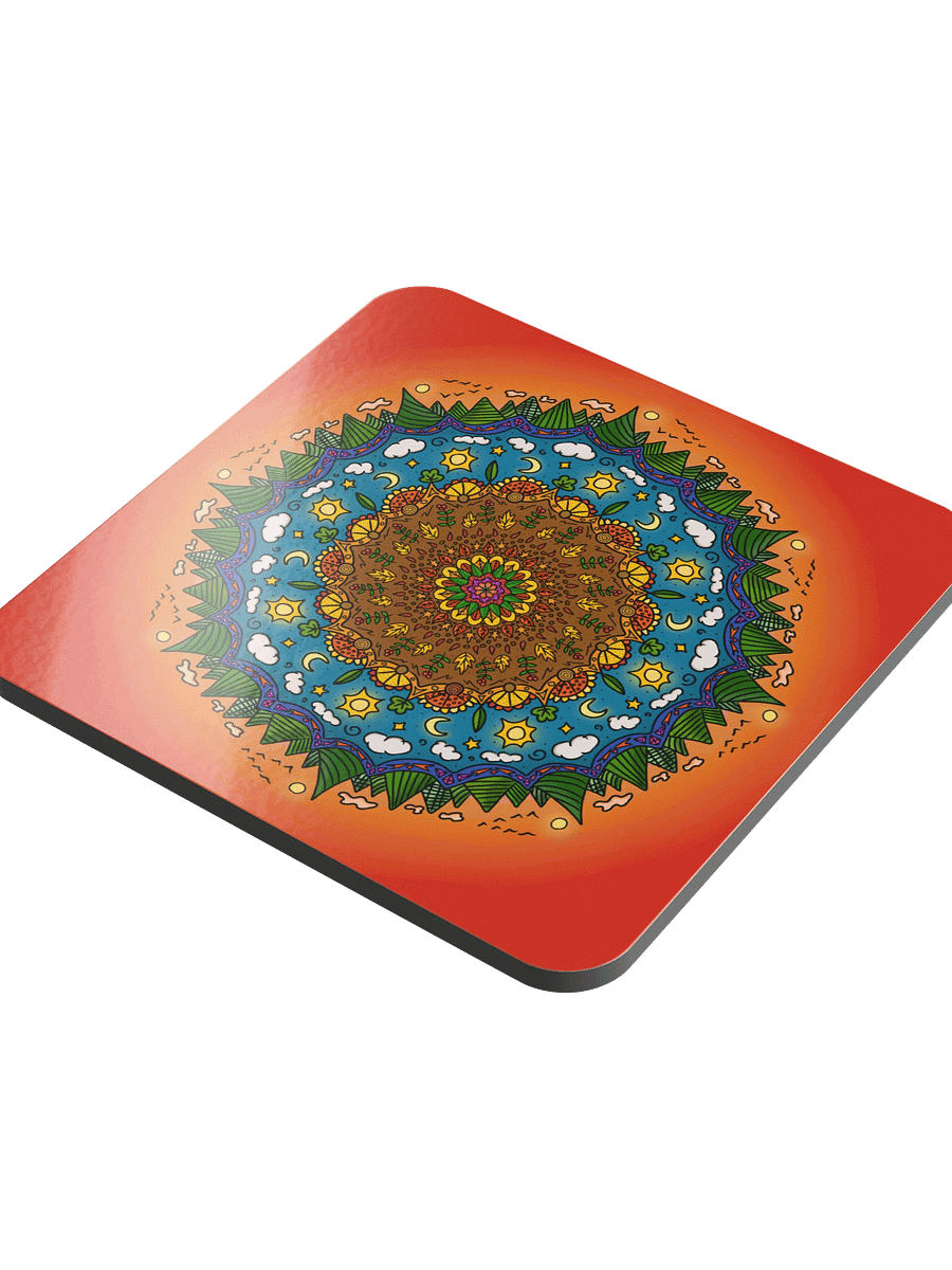Fall mandala - Glossed Cork Coaster product image (3)