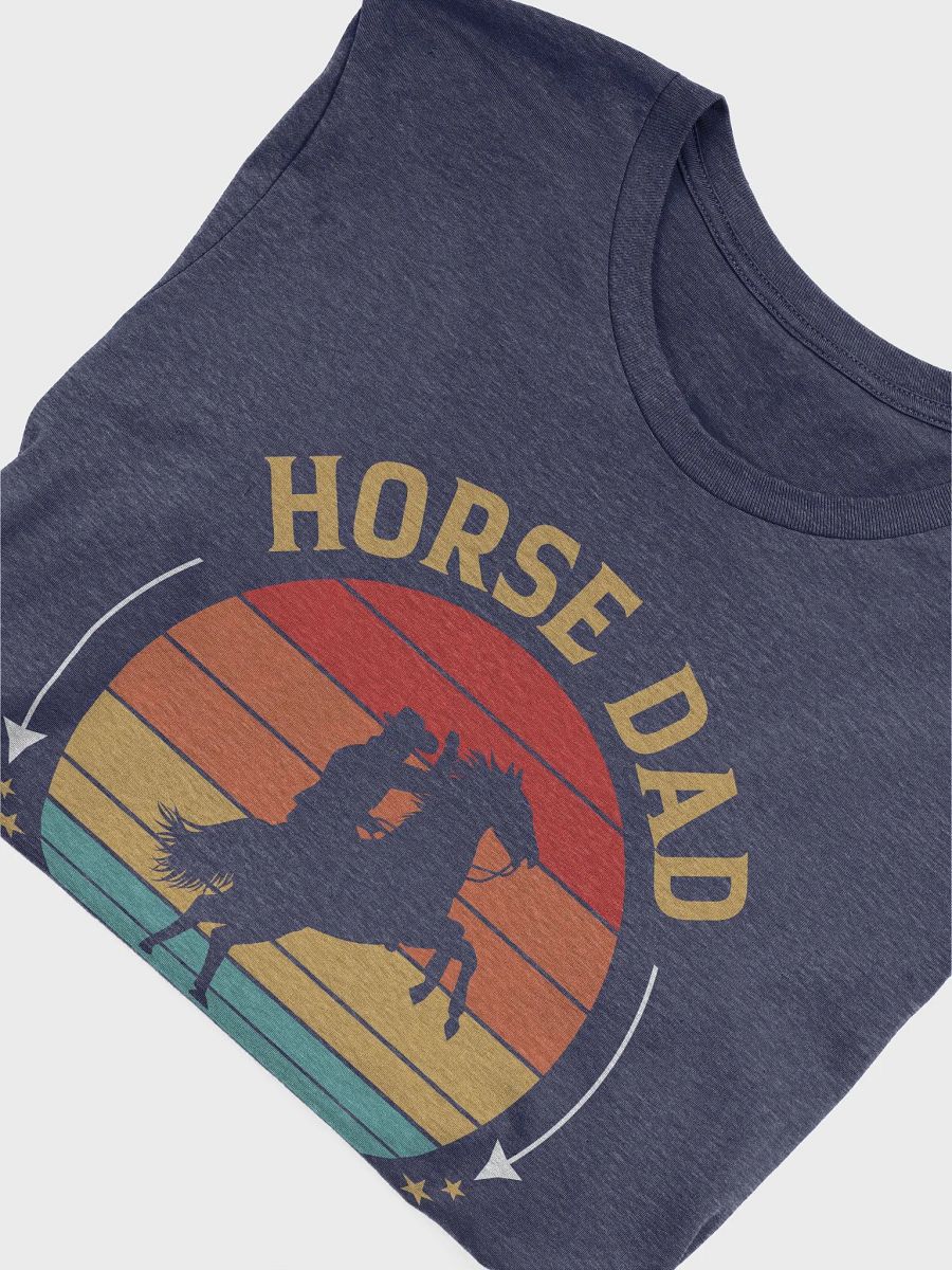 "Horse dad" t-shirt (dark background) product image (4)