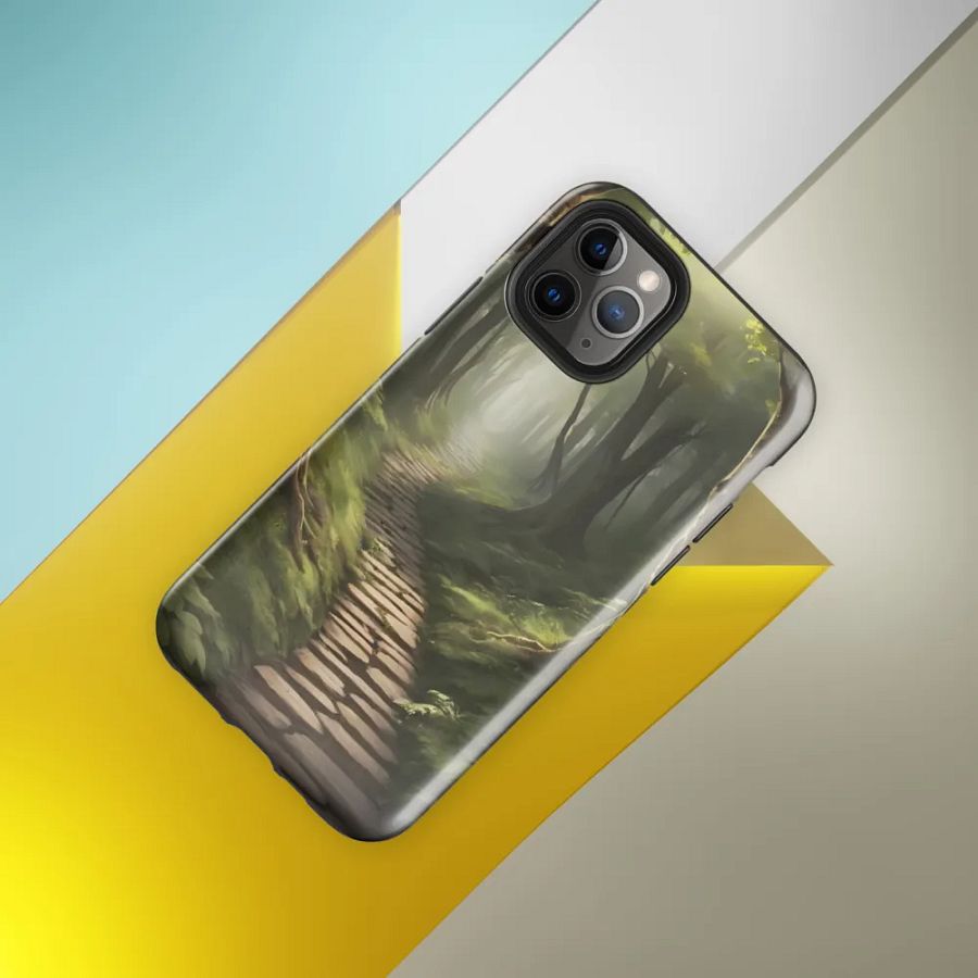Woodland Stepping Stone Path iPhone Case product image (33)