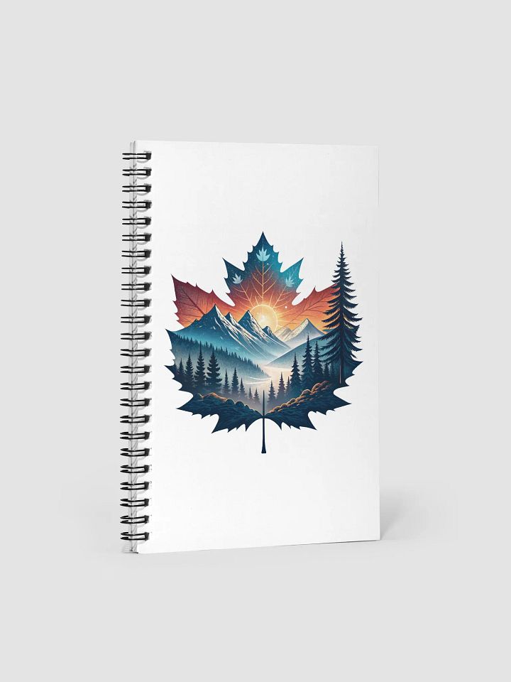 Maple Leaf Scape Spiral Notebook product image (2)