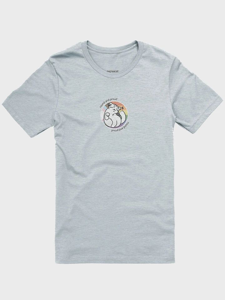 Round and Proud Manul Pride Pastels Version - Bella+Canvas Unisex T-Shirt product image (2)