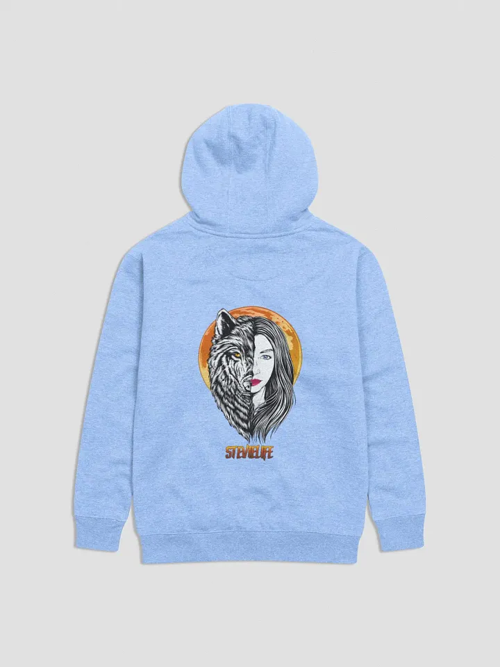 Premium Hoodie Wolf Face product image (16)
