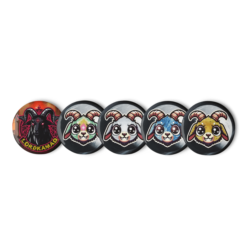 LordKamaq Cosmic Goat Pin Set