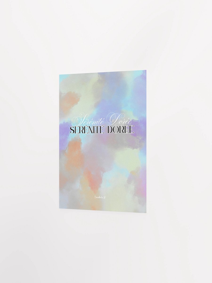 Poster Pastel Nuances de Lumière - Sérénité Dorée - Cadeau Inspirant product image (3)
