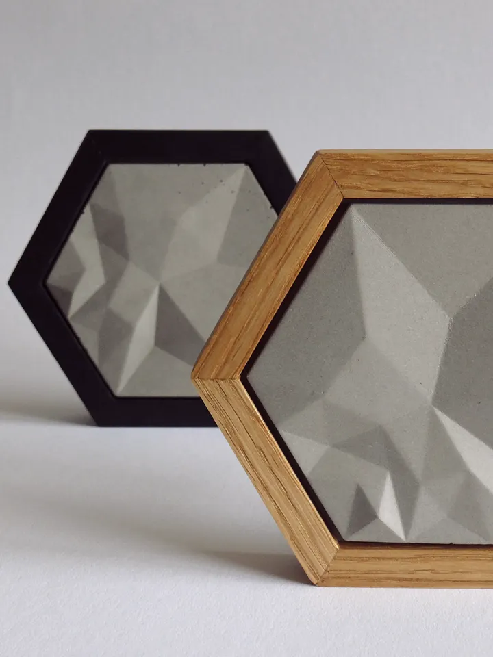 Framed Concrete Tile "Poly" product image (1)