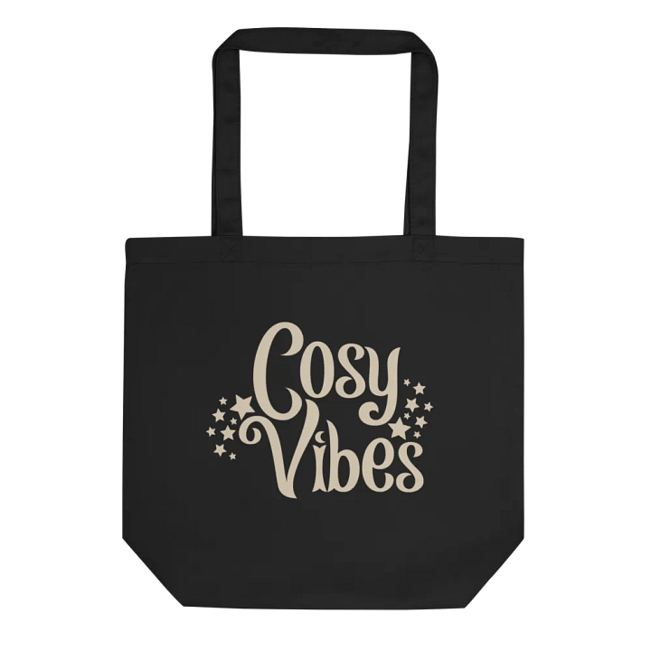 Cosy Vibes Eco Cotton Tote Bag - Black product image (1)