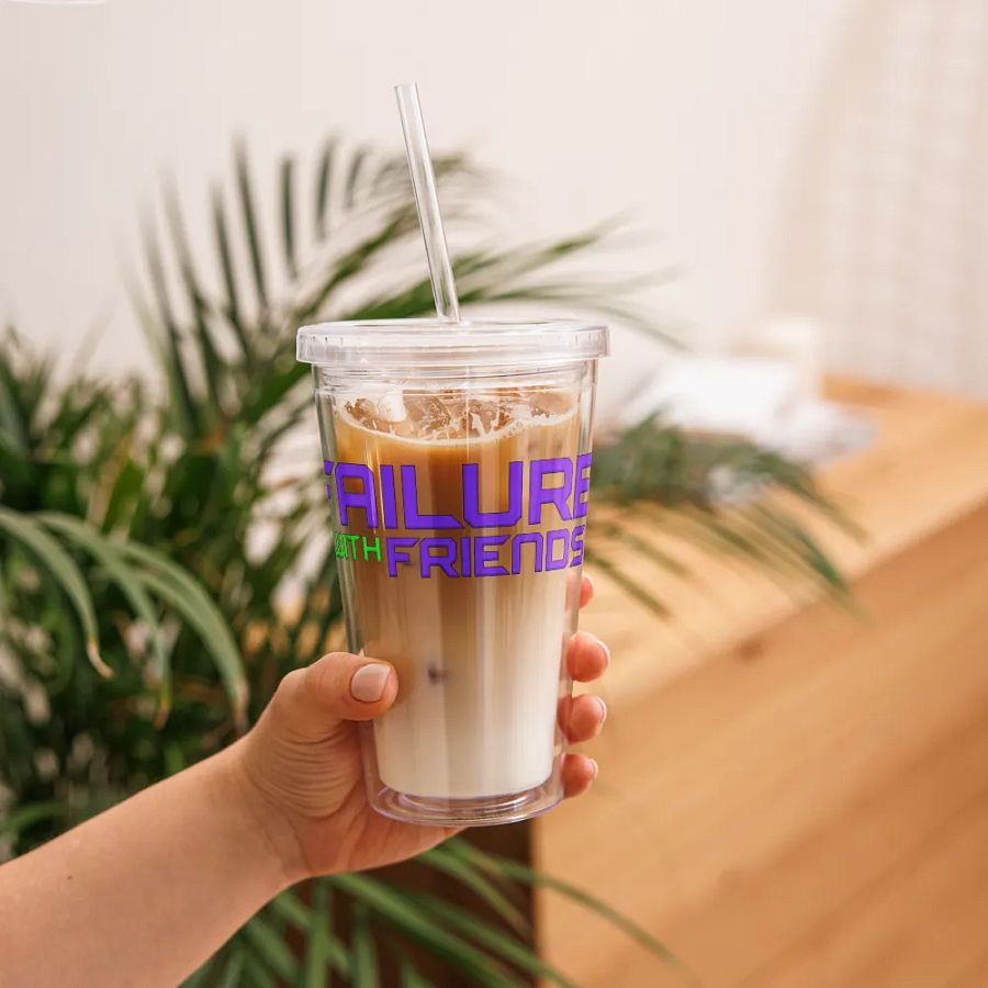 Failure With Friends Clear Plastic Tumbler product image (11)