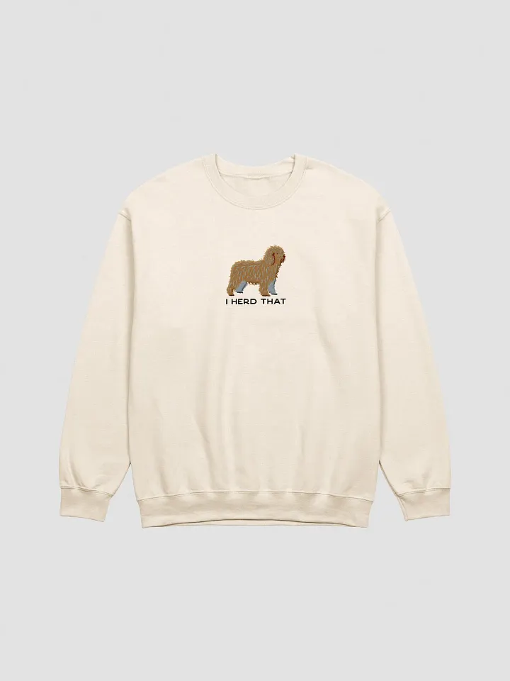 I Herd That Sweatshirt (Embroidered) of a Spanish Water Dog(Tan) product image (13)