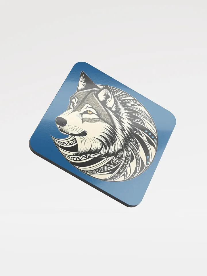 Timber Wolf Glossed Cork Coasters product image (1)