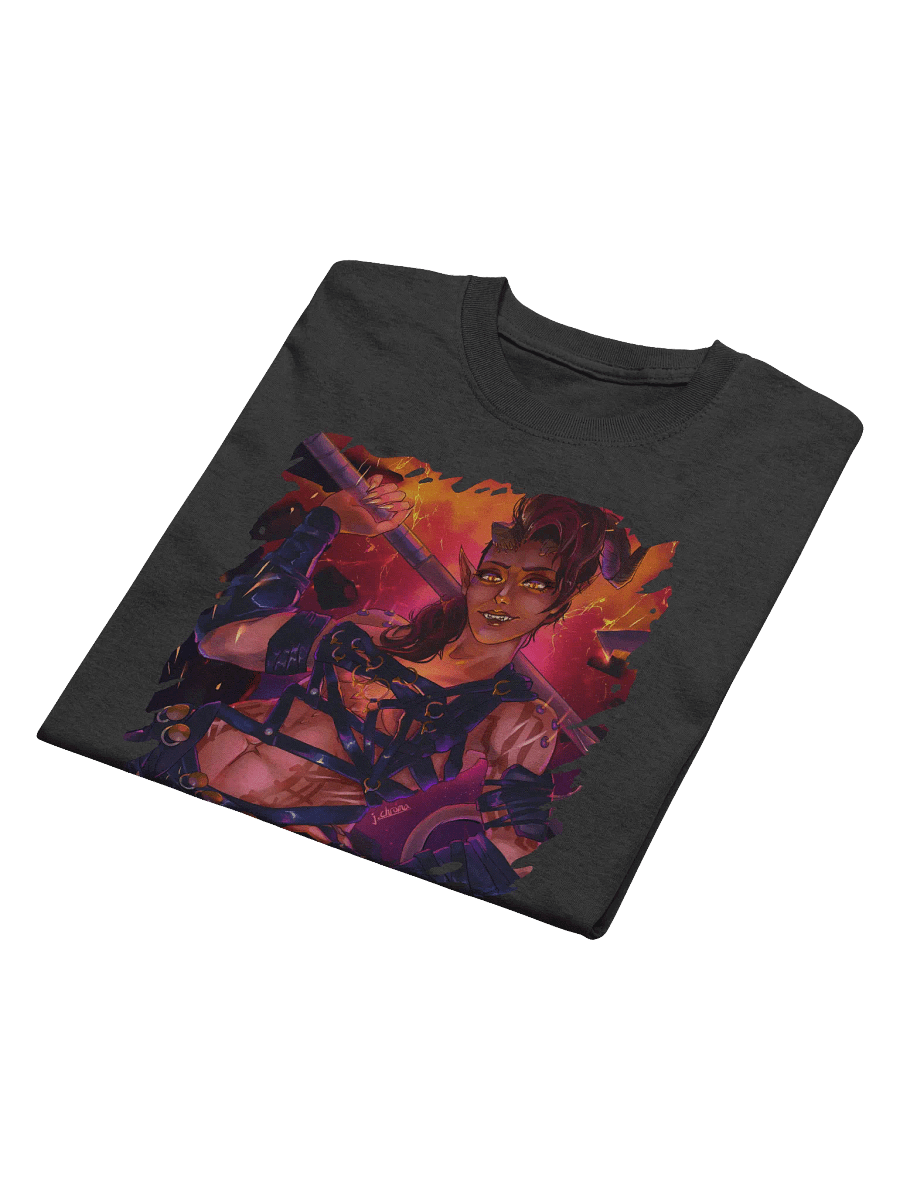 Fury of Avernus - Tiefling Barbarian Fanart - Gildan T-Shirt - Art by CosmicChroma product image (6)