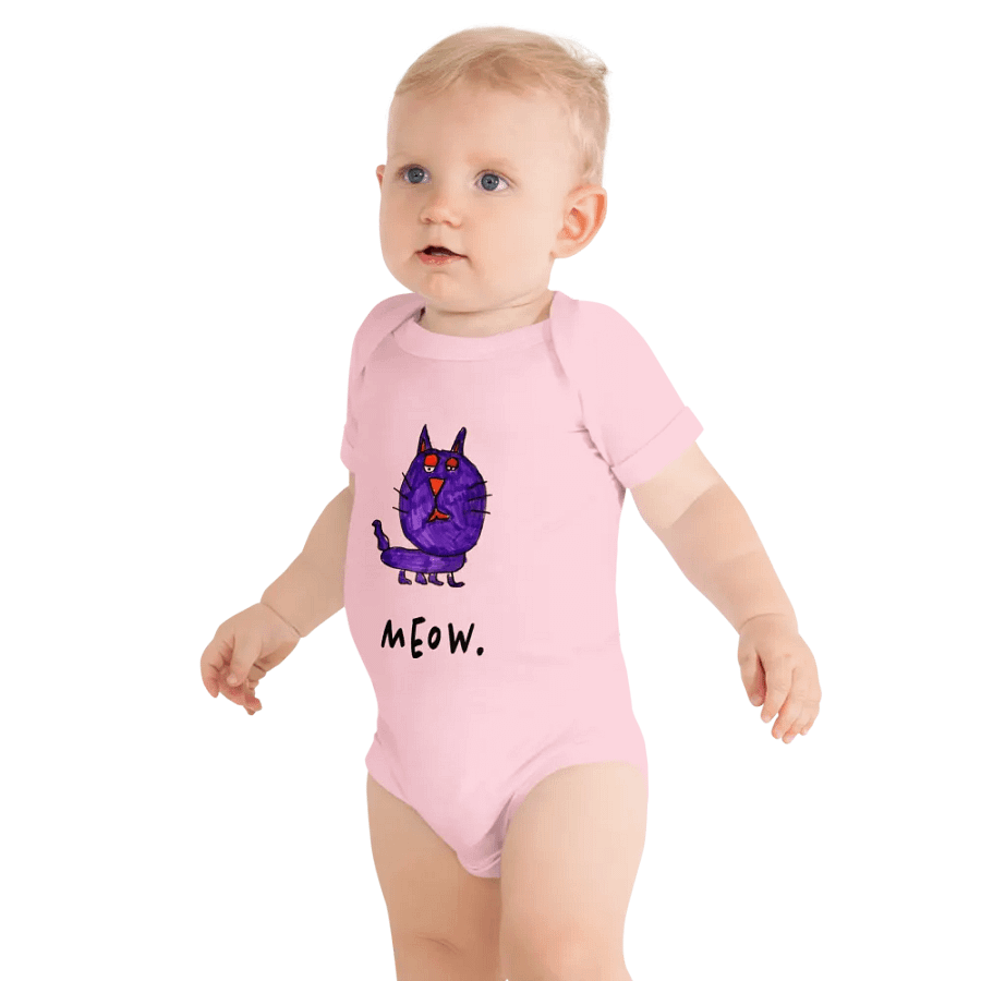 meow katz baby onesie product image (11)