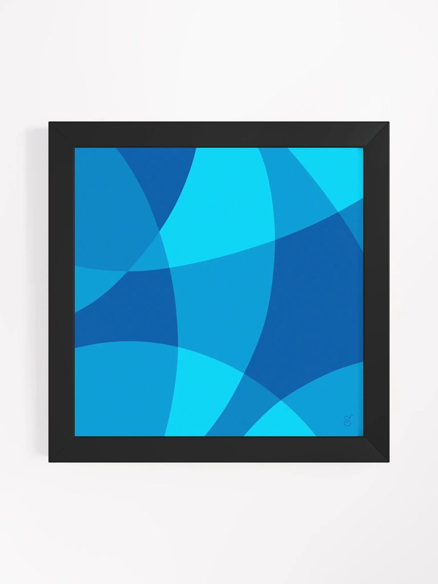 Blue Harmony: Framed Abstract Poster - Abstract Composition No. 6 product image (10)