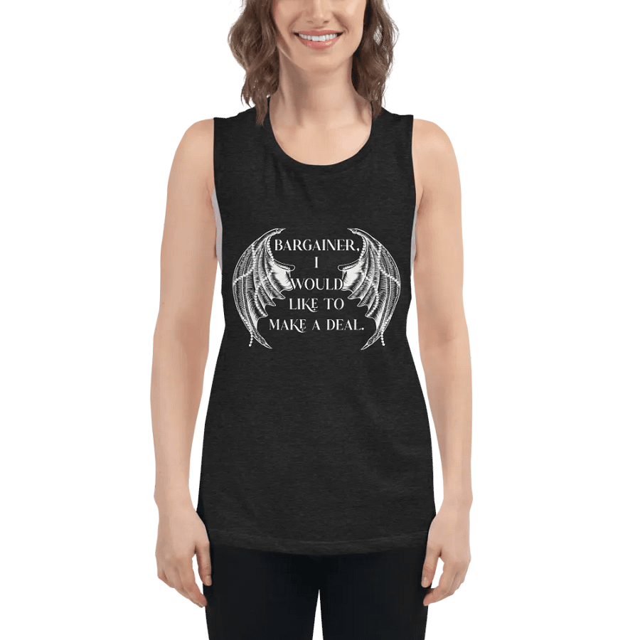 Bargainer Calling Card Bella+Canvas Women's Flowy Muscle Tank product image (5)