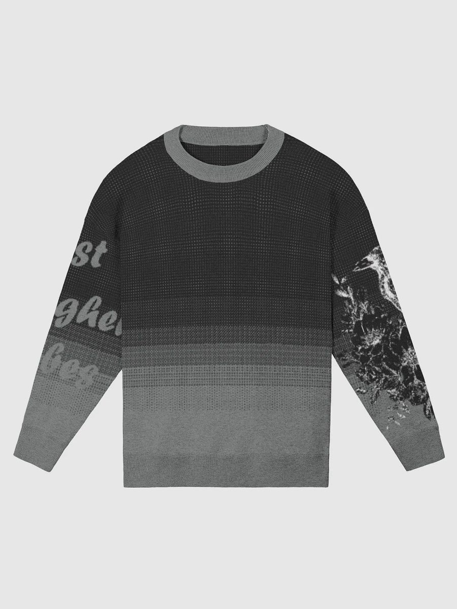 White Crow - Raven Just higher Vibes Cozy Knit Jacquard Crewneck Sweater product image (5)