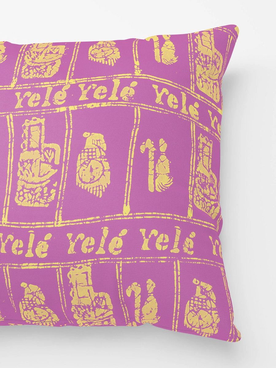 Yelé Luxe Throw Pillow - Royalty Print product image (3)