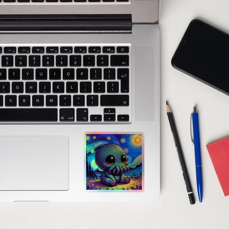 Starry Nights with Cthulhu Sticker product image (12)