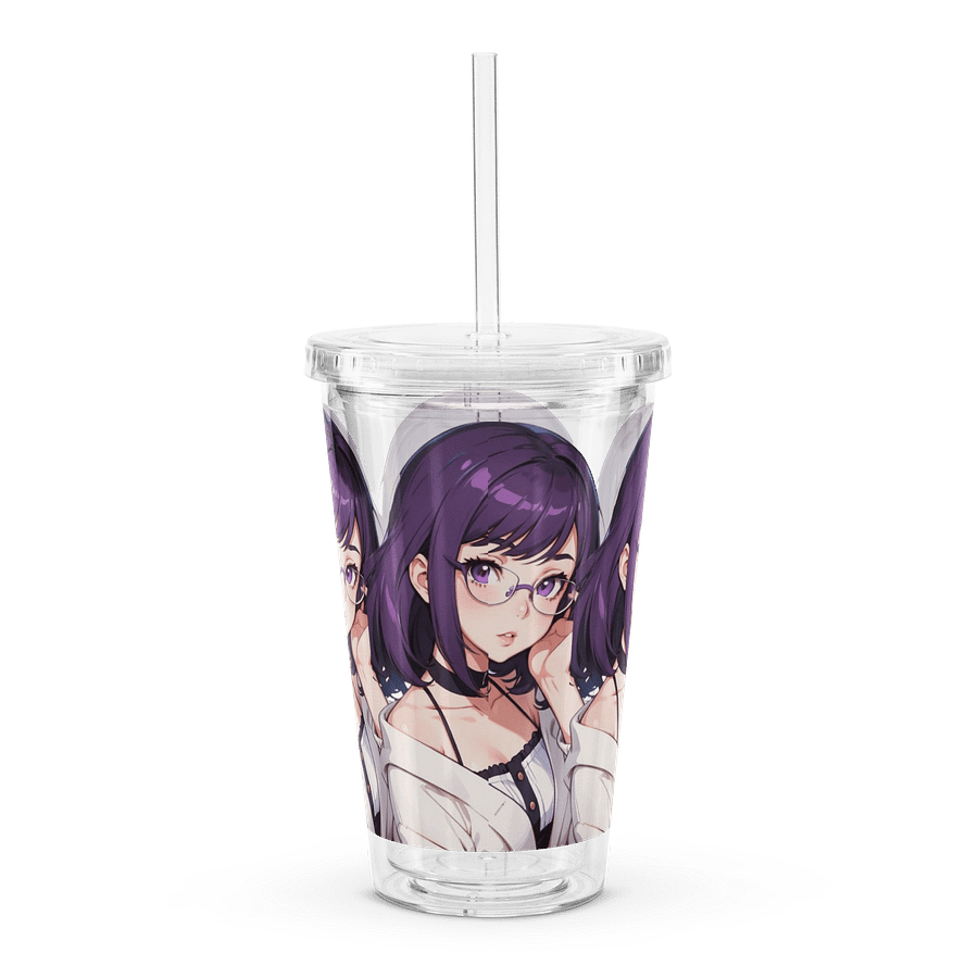 (Purple WAIFU) K Clear Plastic Tumbler product image (2)