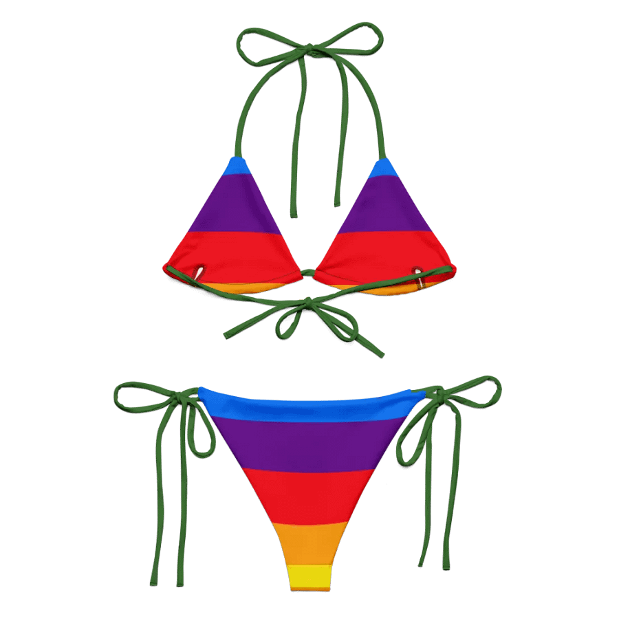 All-Over Print String Bikini - Rainbow product image (3)