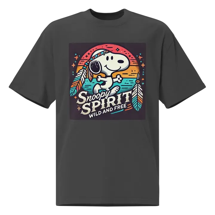 Snoopy Spirit Wild & Free Oversized Faded Tee product image (1)