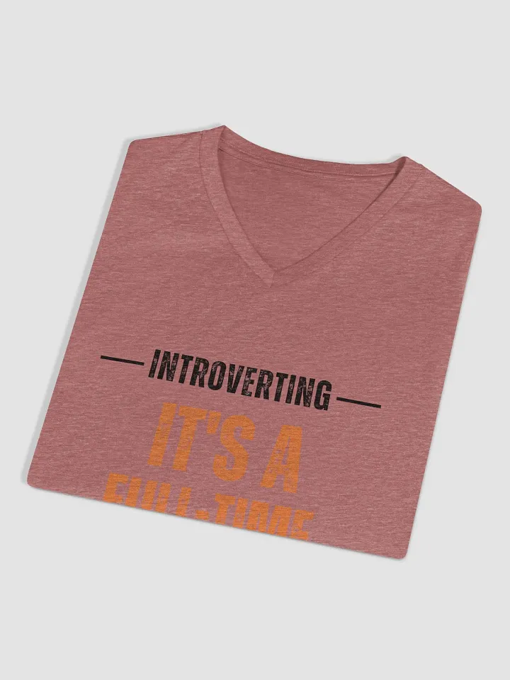 Full-Time Vibe Relaxed V-Neck Tee product image (2)