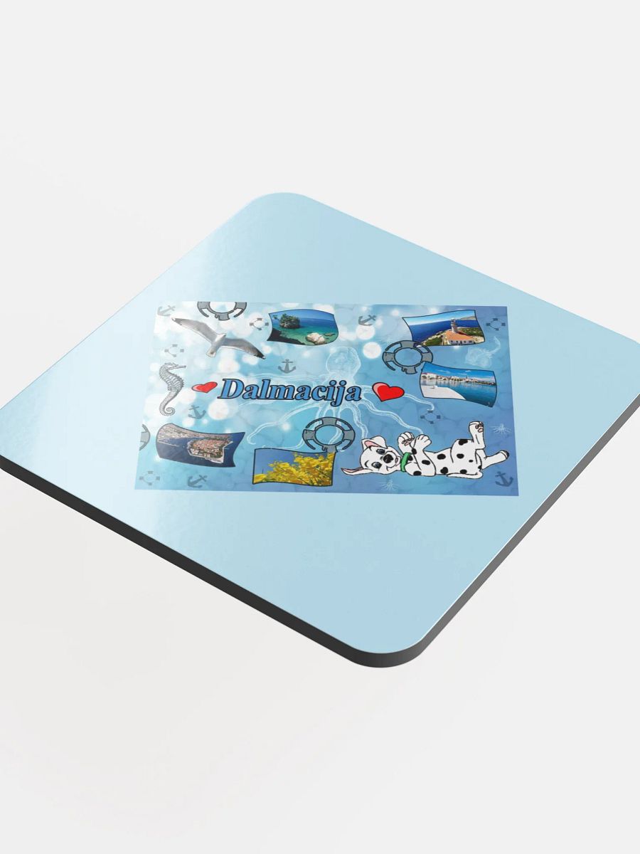 Dalmacija summer - Glossed Cork Coaster product image (4)