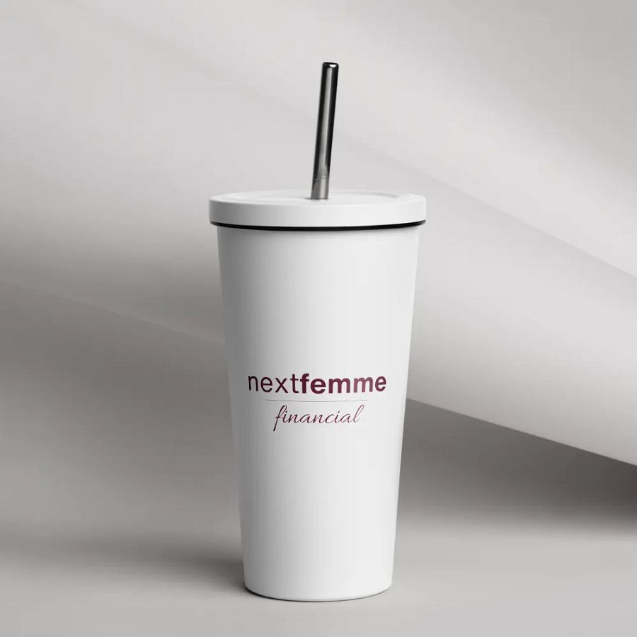 Insulated Tumbler Collection with Straw in Maroon Logotype product image (5)