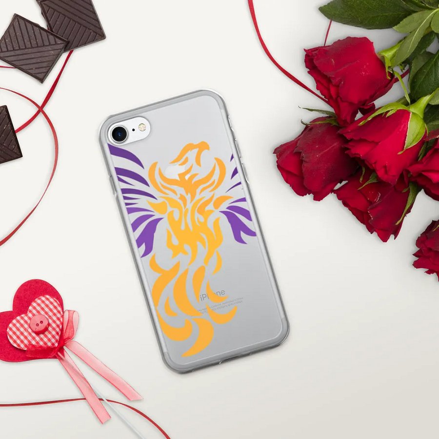 Rising Phoenix Clear Phone Case product image (10)