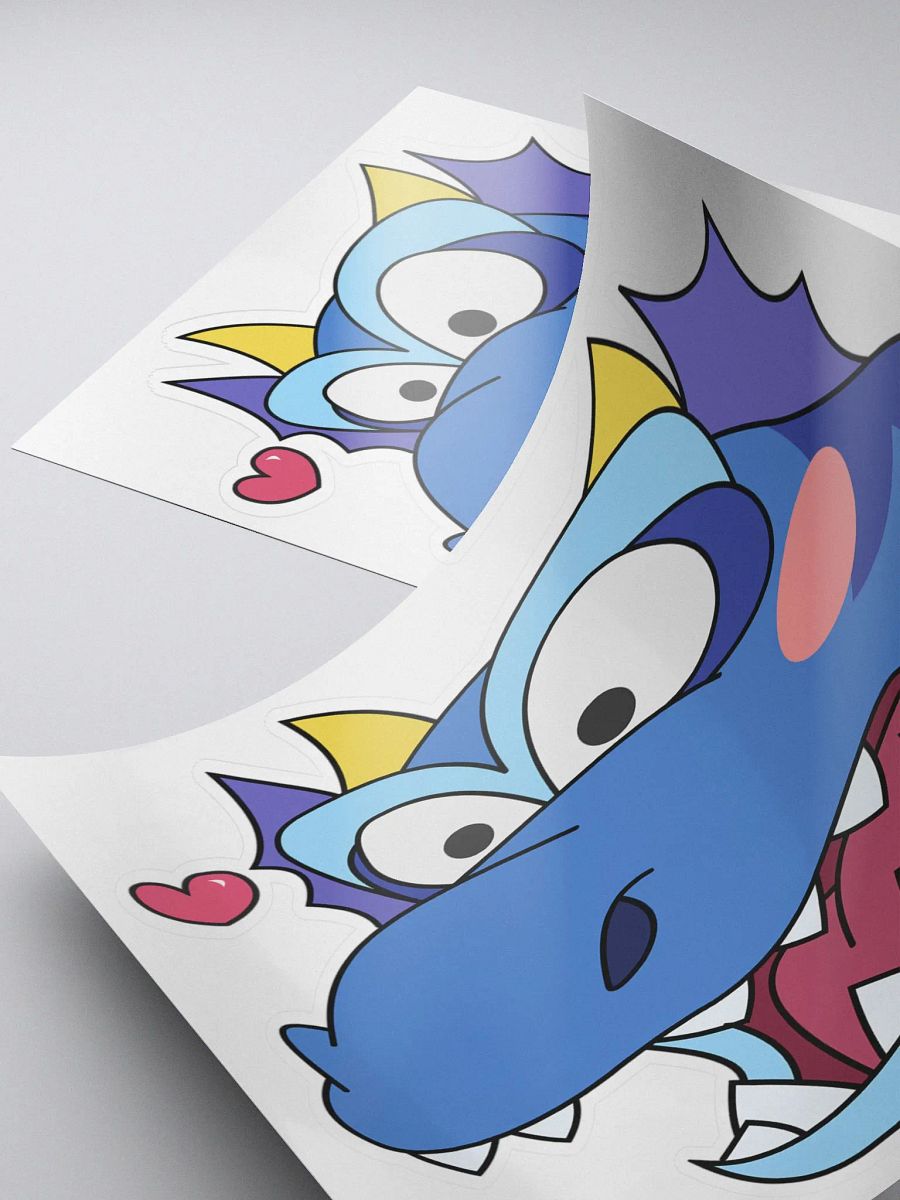 Love Dragon Blue Sticker product image (4)