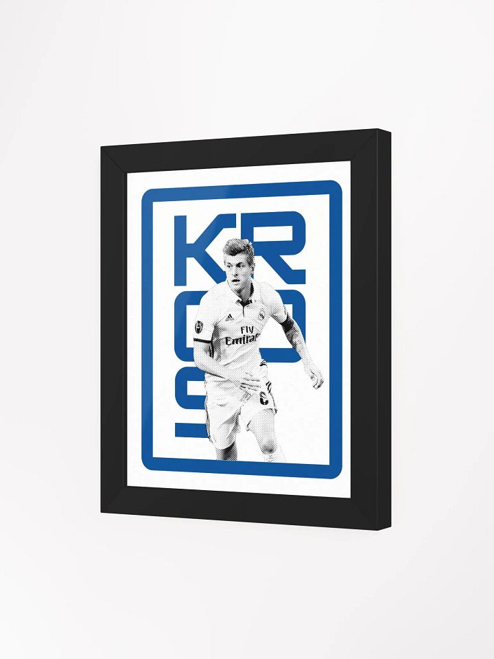 Toni Kroos BW Real Madrid Name Art Framed Print product image (1)