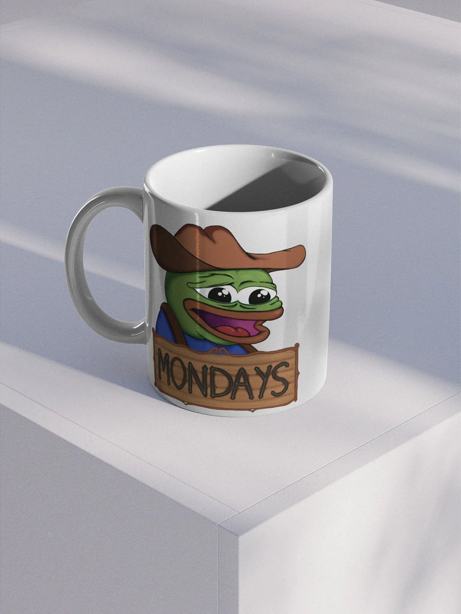 FeelsMan Mondays - Right Handed White Glossy Mug (EU/US) product image (1)