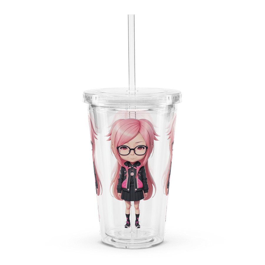 (PINK CHIBI) K Clear Plastic Tumbler product image (4)