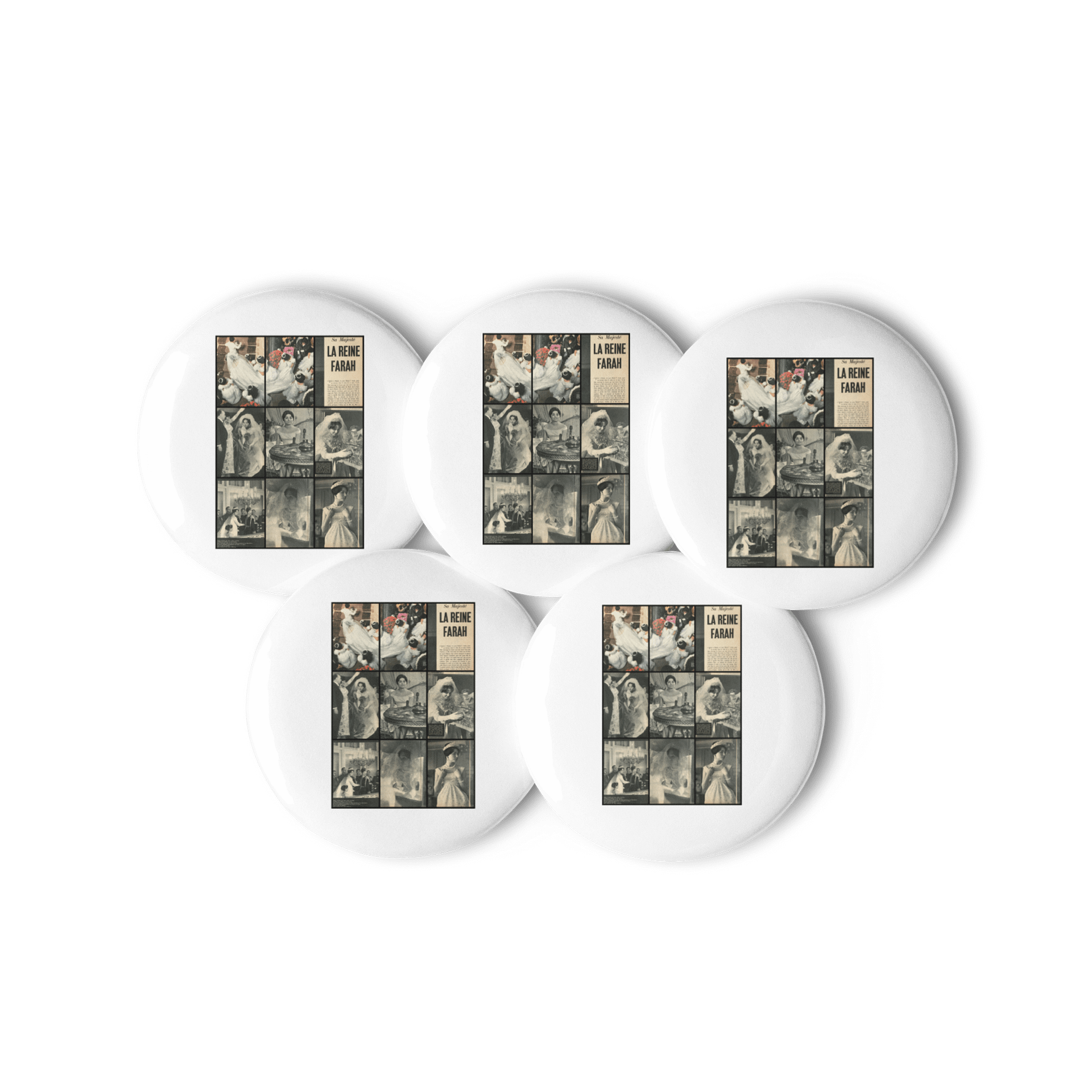 A ROYAL AFFAIR - SET OF PIN BUTTONS product image (2)